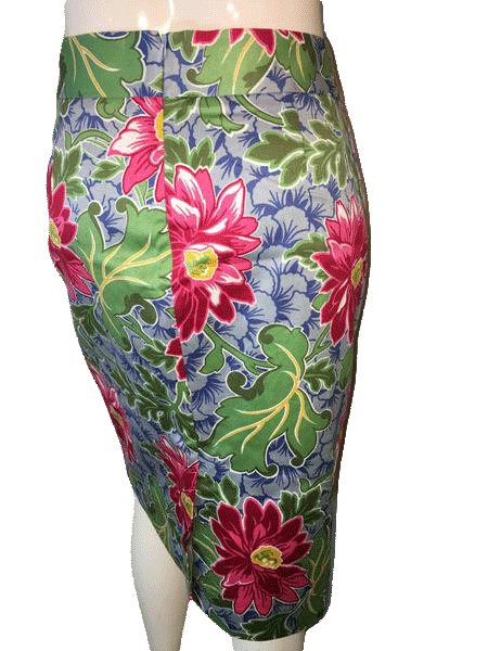 Talbots Skirt Floral Print Knee Length Size 8 SKU 000094