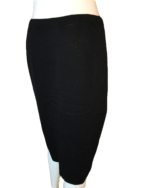 Load image into Gallery viewer, Black Sweater Skirt Size S SKU 000094
