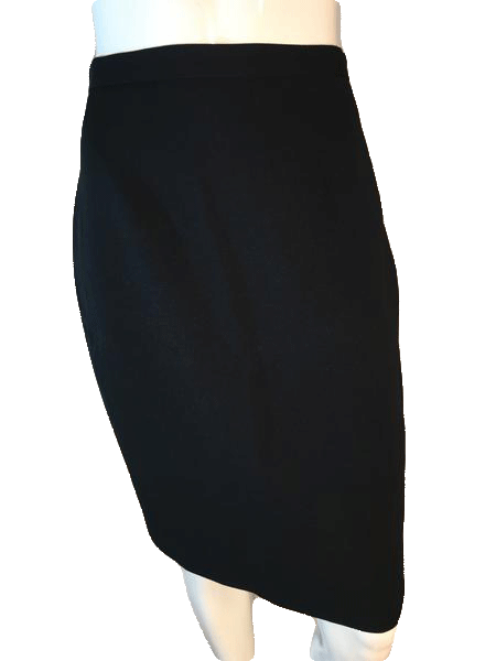 Load image into Gallery viewer, Chaus 70&amp;#39;s Above Knee Length Black Professional Skirt Size 4 SKU 000202
