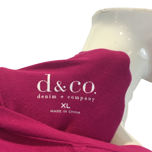 D & Co. Top Fuschia Pink Size XL SKU 000331-6