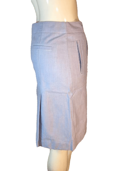 Talbots Petites 100% Cotton Light Blue Sailor Style Skirt Size 2P SKU 000202