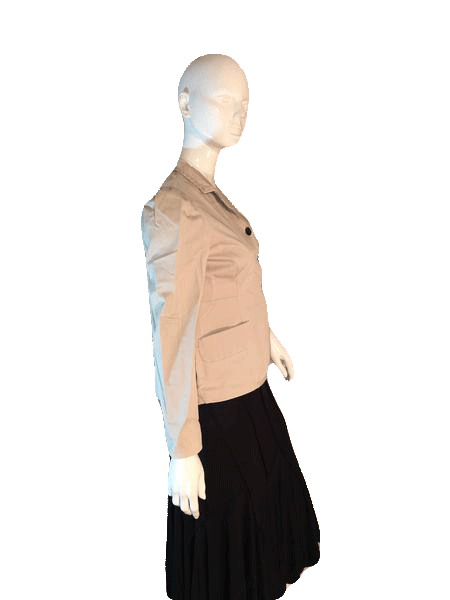 Niu Niu 90's Tan Long Sleeve Blazer Size 42 SKU 000206