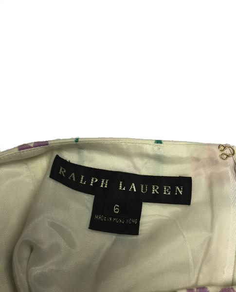 Ralph Lauren 90's Skirt Floral Sz 6 (Black) SKU 000029