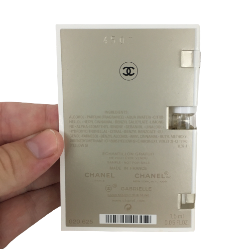 Gabrielle Chanel Paris Essence Sample SKU 000335 5 Designers On