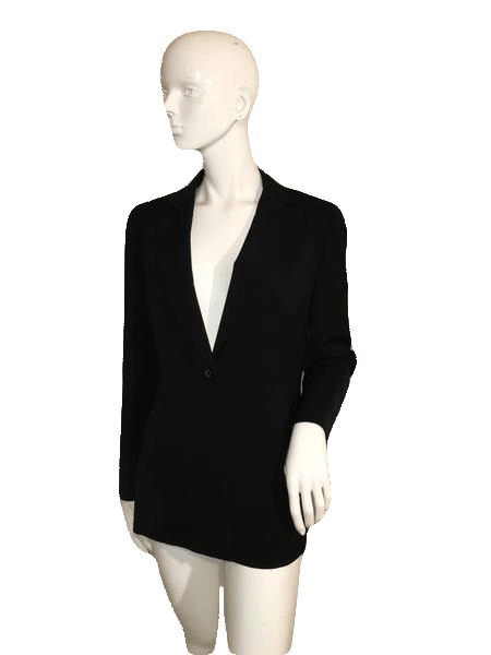 Collections for Le Suit 70's Black Blazer with single button closure Size 6 SKU 000122