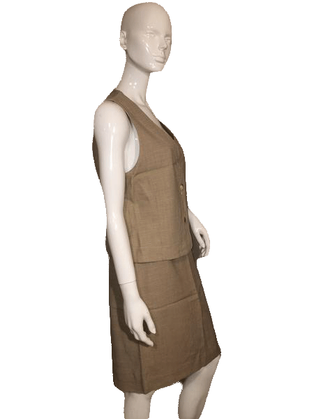 Laurel 70's Brown Vest, Jacket and Skirt Set Size 42 SKU 000152