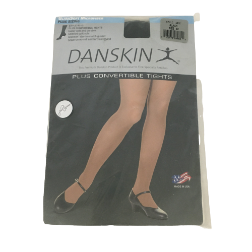 Danskin Plus Convertible Tights Black Size 3X NWOT SKU 000347-7