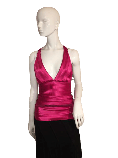 Designers on a Dime Red Halter Top Size 13 1/2" SKU 000137