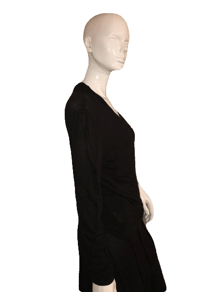 Load image into Gallery viewer, Gap 70&amp;#39;s Stretch Black Long Sleeve T-Shirt Size M SKU 000137
