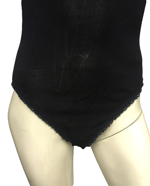 Load image into Gallery viewer, DKNY High Neck Navy Sleeveless Knit Body Suit Size M SKU 000052
