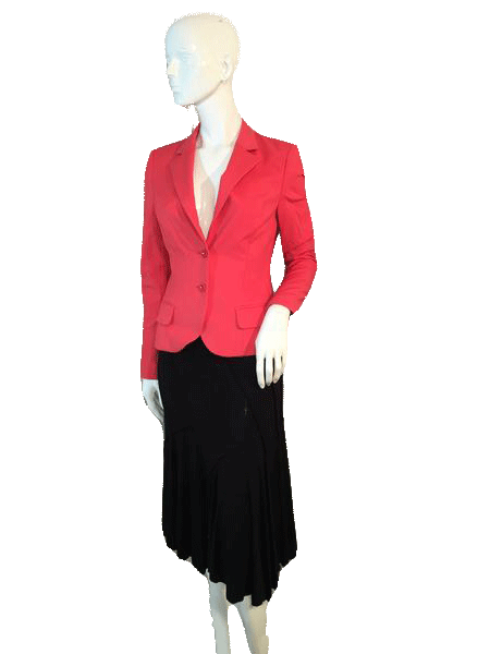 Blazer Beautiful Orange Long Sleeve Size 42 SKU 000155