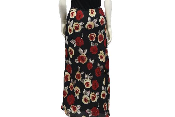 Roses are Red Maxi Skirt Size Small SKU 000054