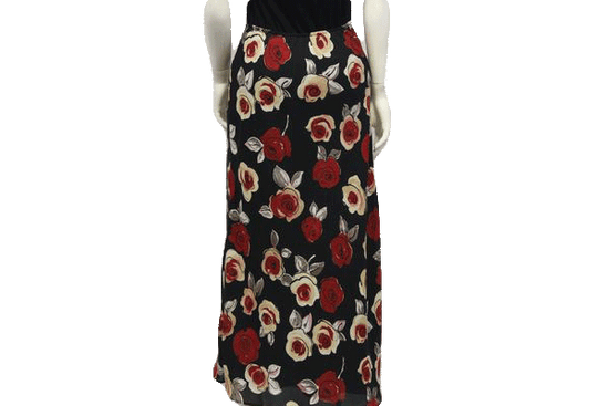 Roses are Red Maxi Skirt Size Small SKU 000054