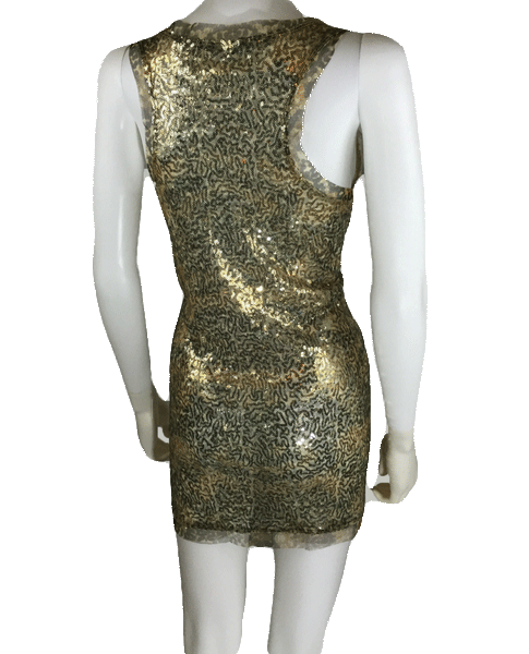 Load image into Gallery viewer, Tan sequin dress
