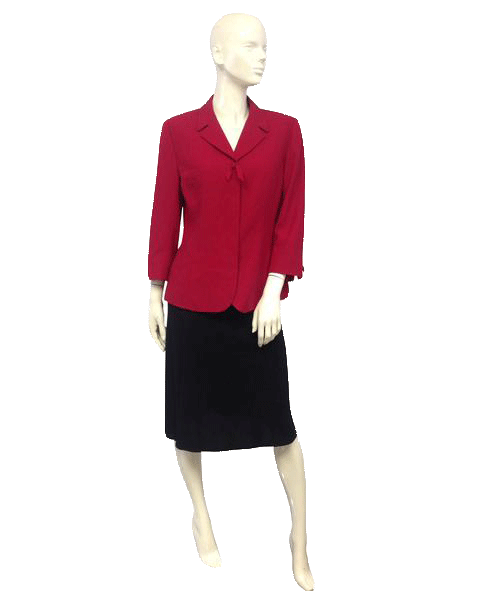 Load image into Gallery viewer, Kasper A.S.L. 70&amp;#39;s Blazer Red Size 10 SKU 000030
