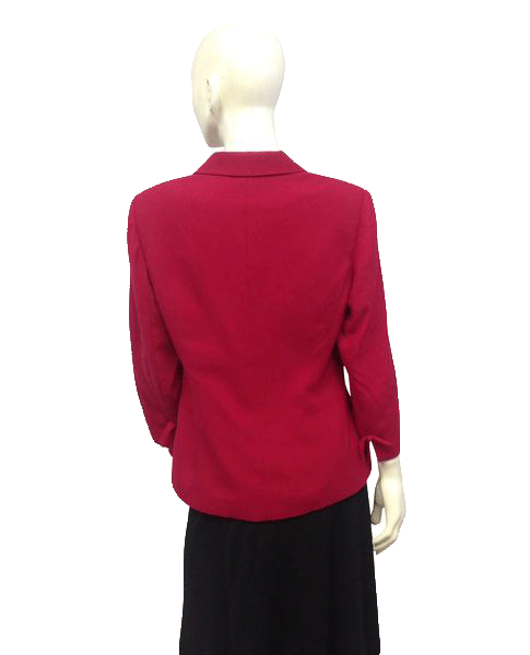 Load image into Gallery viewer, Kasper A.S.L. 70&amp;#39;s Blazer Red Size 10 SKU 000030
