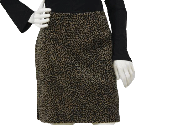 B-A-D 70's Skirt Leopard Print Size Medium SKU 000105
