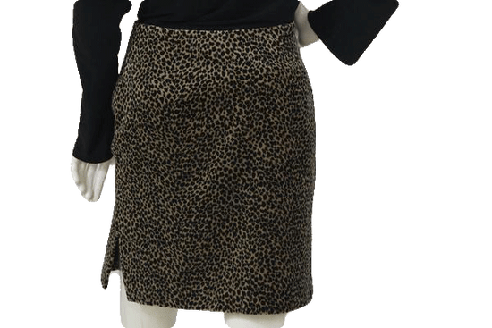 B-A-D 70's Skirt Leopard Print Size Medium SKU 000105