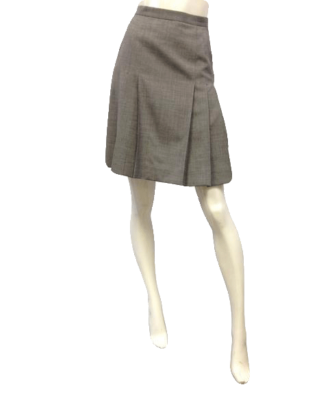 Saks Fifth Avenue Folio Collection Gray Schoolgirl Skirt Size 2 SKU 000028
