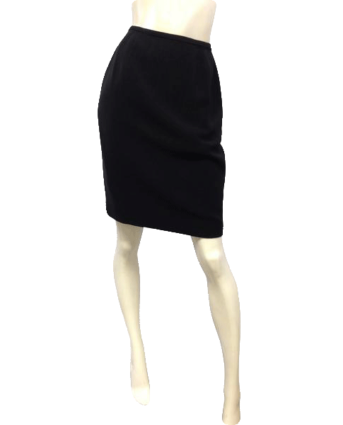 Lord and Taylor Classic Black Pencil Skirt Size 4