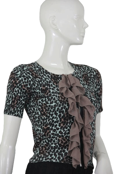 Load image into Gallery viewer, Twelve By Twelve 80&amp;#39;s Top Animal Print Size Small SKU 000105
