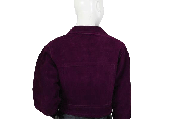 Friitalan Nahka Oy Suede Jacket Purple Size 42 SKU 000103