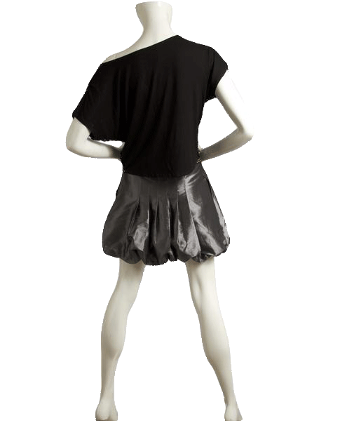 Load image into Gallery viewer, Twelve By Twelve 90&amp;#39;s Bubble Skirt Dark Silver Size S/P SKU 000026
