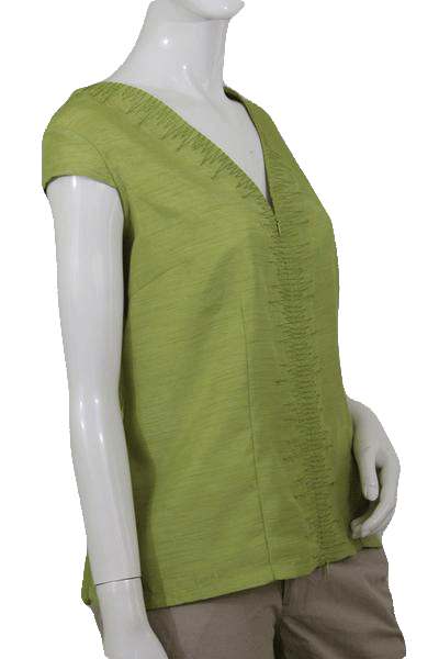 Selene Sport 80's Top Lime Green Embroidered Size XL SKU 000101