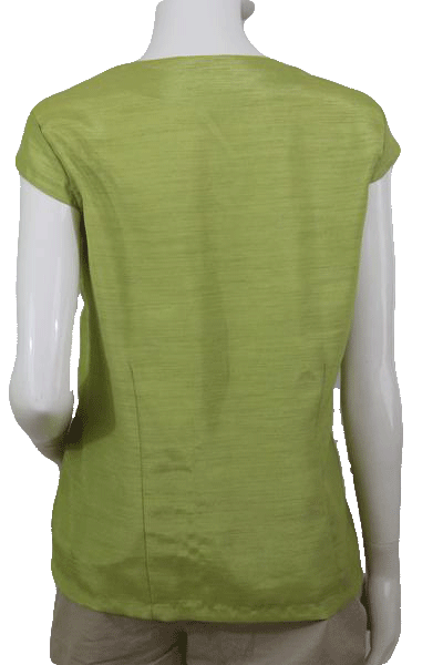 Selene Sport 80's Top Lime Green Embroidered Size XL SKU 000101