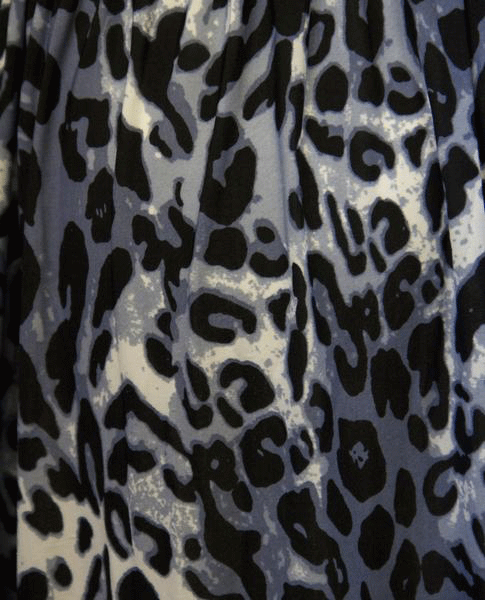 Mystic Blue Leopard Dress Size XXL SKU 000061