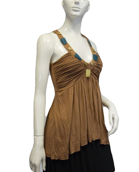 Load image into Gallery viewer, Prairie New York One With Nature Boho Top Size S SKU 000081
