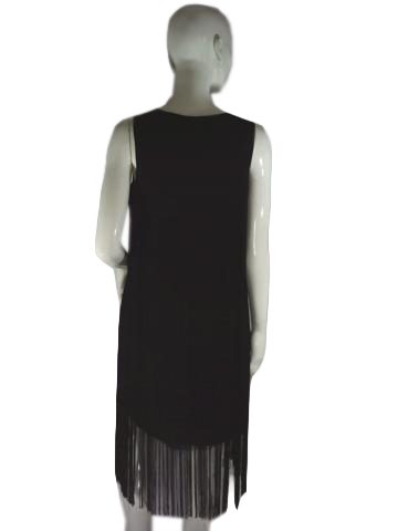 Load image into Gallery viewer, Boston Proper 70&amp;#39;s Dress Black Size 10 SKU 000194-1
