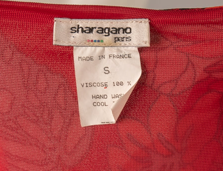 Sharagano Paris Dress Orange Light Blue Size S SKU 000309-10