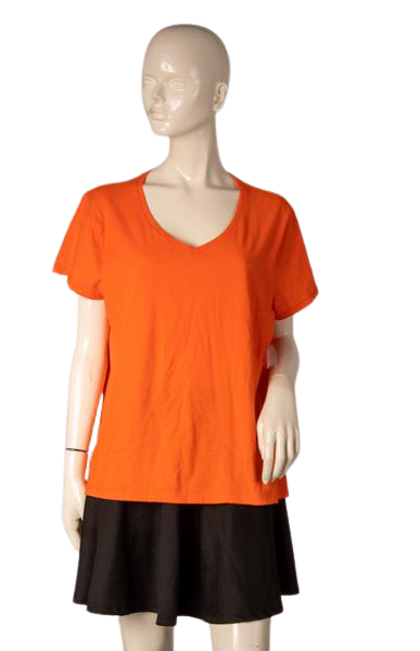 Hane's Women's Tee Shirt Orange Size XL SKU 000295-1