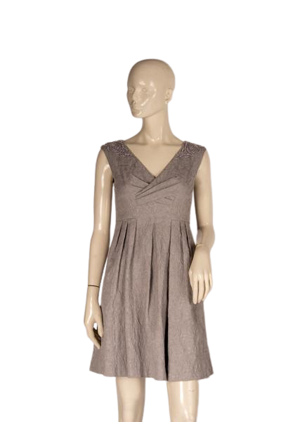 Grey adrianna papell dress hot sale