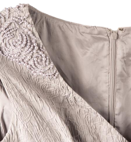Adrianna Papell Dress Light Grey Size 4P SKU 000309-11