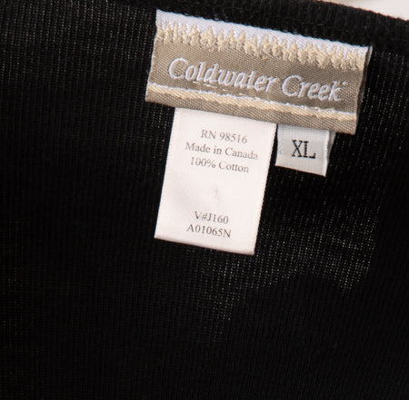 Coldwater Creek Women's Top Black Size XL SKU 000295-8