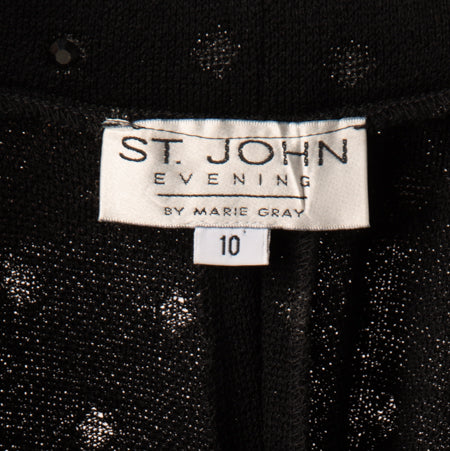 St. John Women's Pants Black Size 10 SKU 000302-2