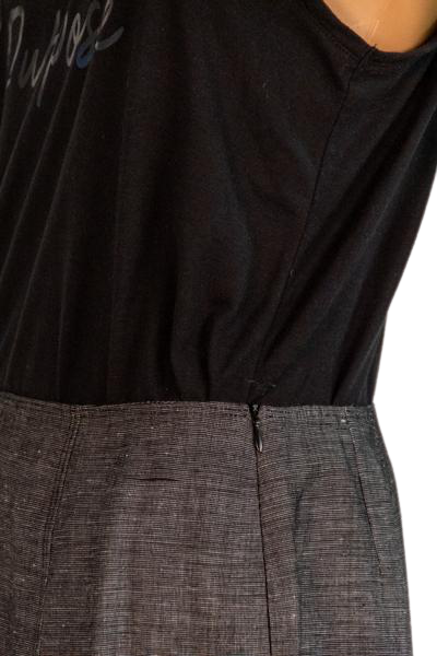 Liz Claiborne 70's Skirt Grey Size 12 NWT SKU 000290-5