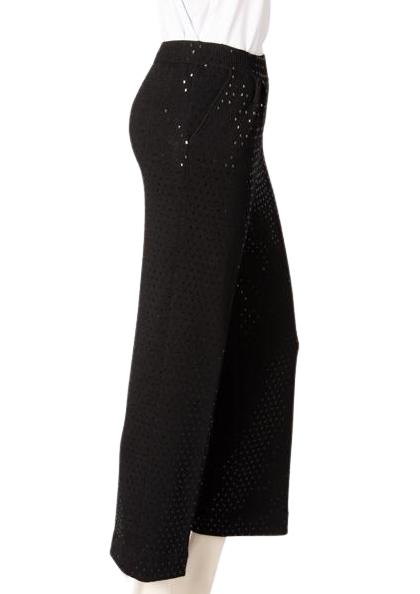 St. John Women's Pants Black Embellished Size 6 SKU 000302-6