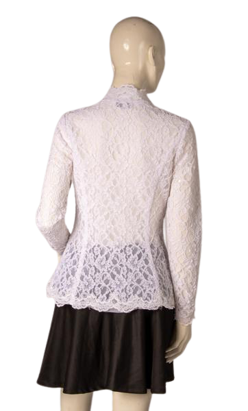 Victor Costa  Women's Blouse White Size 4 SKU 000299-4