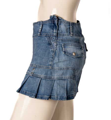 Yes Brazil Jeans Denim Mini Skirt Size 6 (SKU 000251-4)