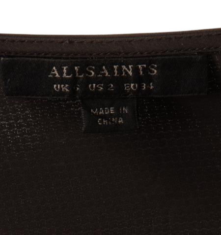 Allsaints Smoke Grey Dress Size 2 SKU 001005