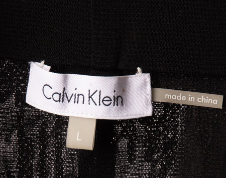 Calvin Klein Black Skirt with Silver Sequins Size Large (SKU 000009)