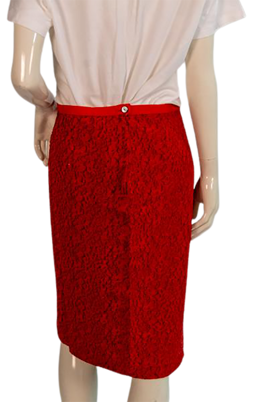 Skirt Red Size 10 SKU 000290-10