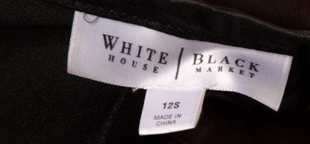White House Black Market Women's Pants Black Size 12S SKU 000307-6