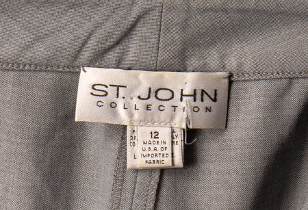 Load image into Gallery viewer, St John Women&amp;#39;s Pants Grey Size 12 SKU 000307-10
