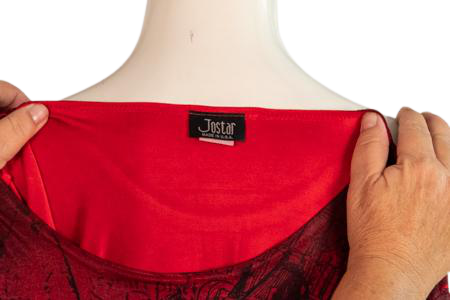 Jostar Top Red Embellished Size S SKU 000298-2