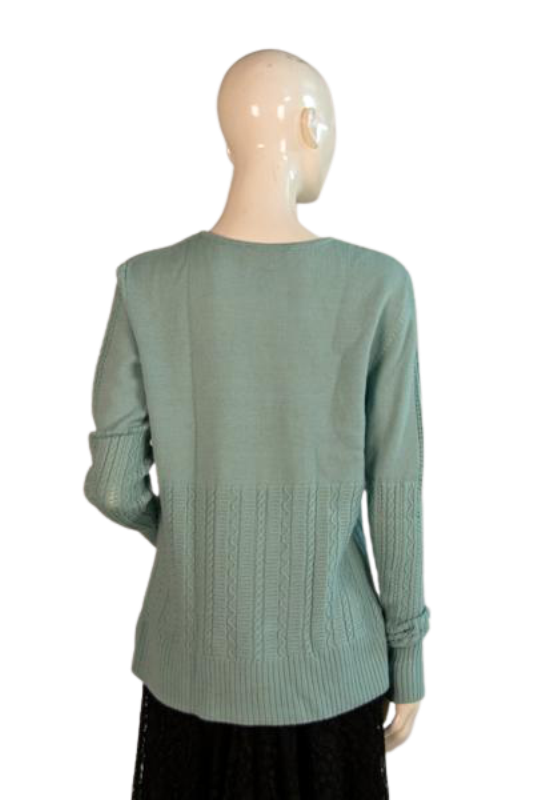 St. John Sweater Top Light Mint Green Size M SKU 000298-5