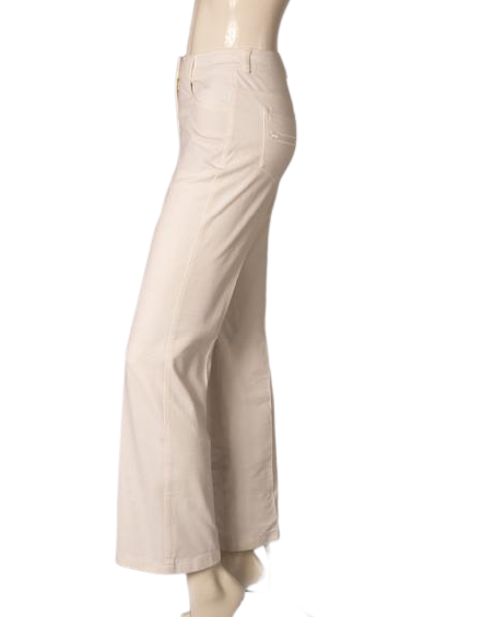 St John Women's Pants Cream Size 4 SKU 000287-11